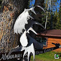 Nahanni Mountain Lodge main cabin